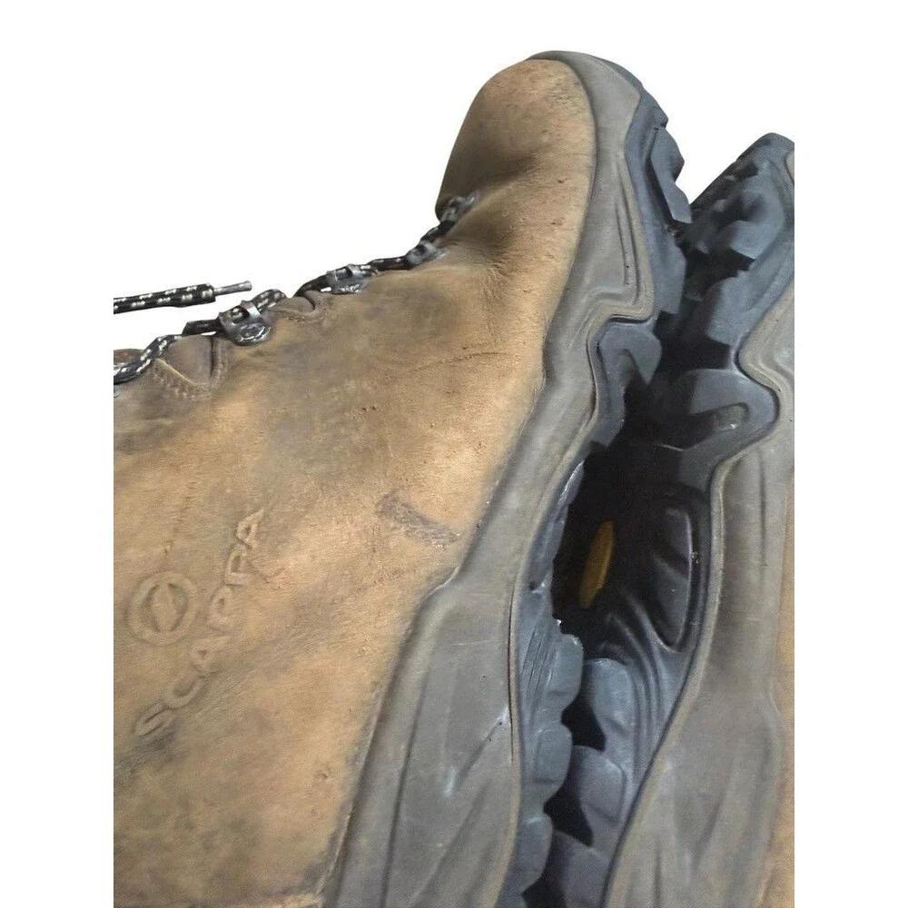 Scarpa Terra GTX Boots Mens Size 9 EU 42 Leather Hiking Waterproof Vibram